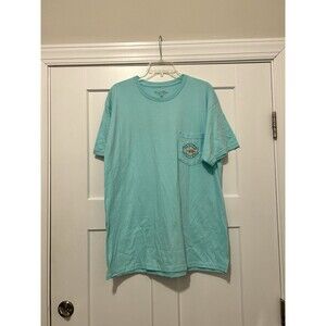 Salt Life T Shirt Men Large Blue Short Sleeve Crew Neck 100% Cotton Live Salty